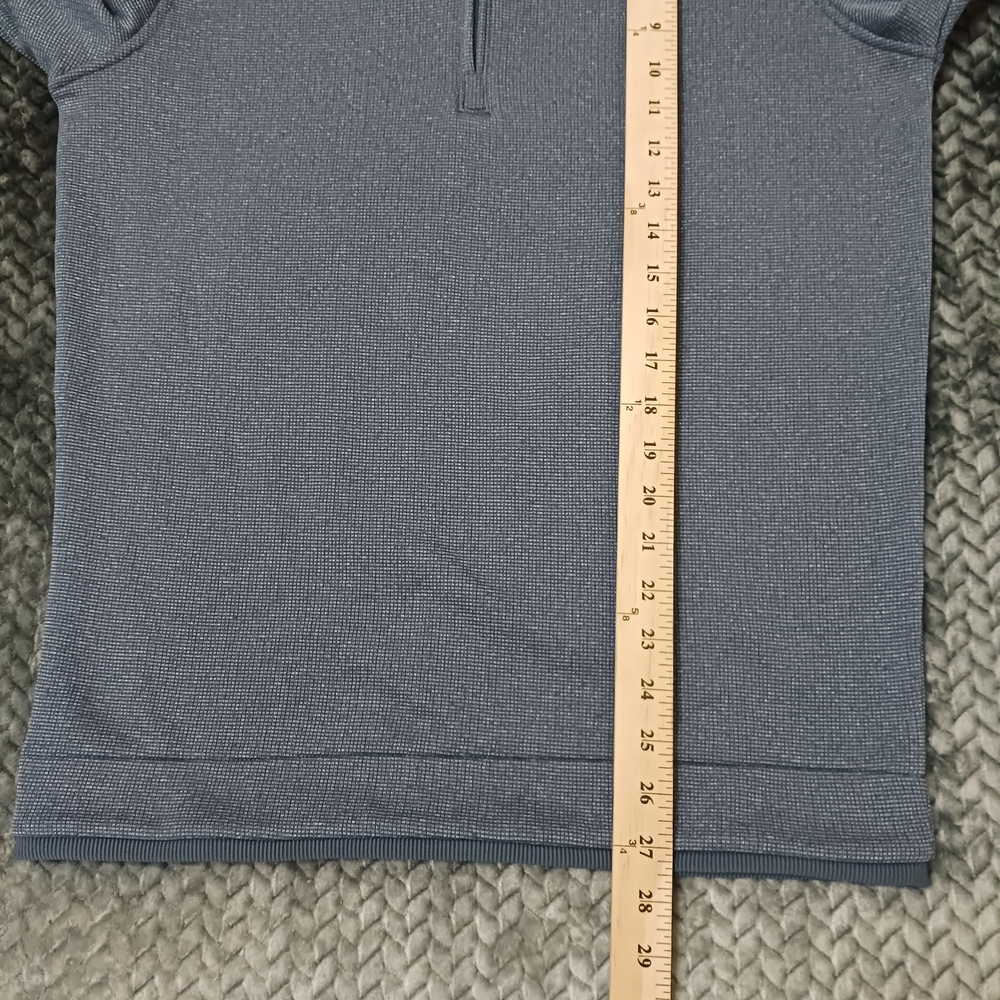 Under Armour Sweater  Mens Sweater Fleece Pullover Storm Golf 1/4 Zip Navy Sz SM - Picture 7 of 11